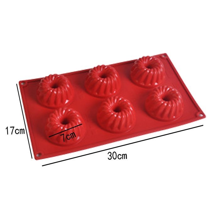 NALATI Silicone Muffin Tray Candy Cupcake Jelly Mold Cake Donut Bakeware Chocolate Mold Baking Pan (Green) N2