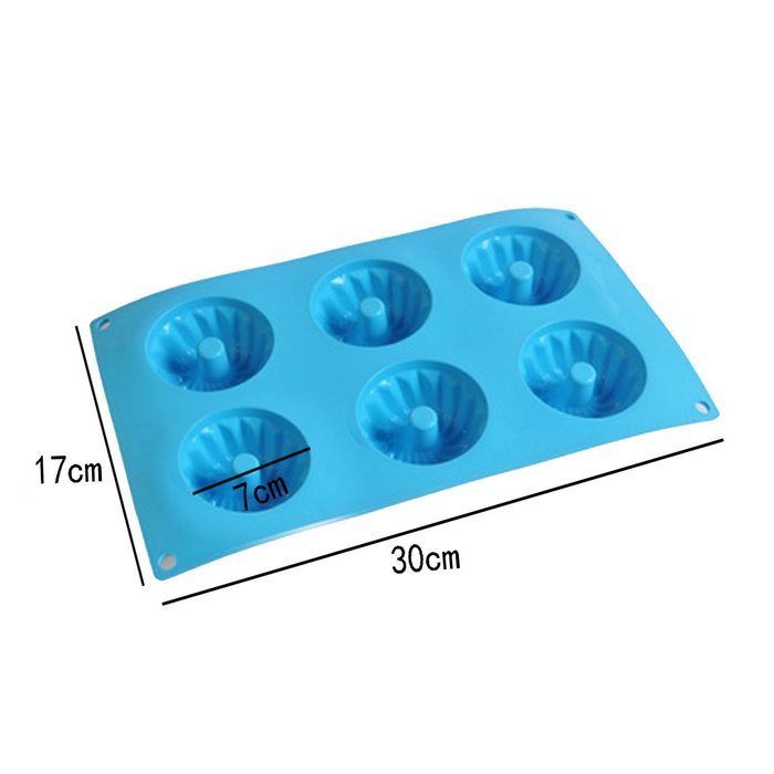NALATI Silicone Muffin Tray Candy Cupcake Jelly Mold Cake Donut Bakeware Chocolate Mold Baking Pan (Green) N4