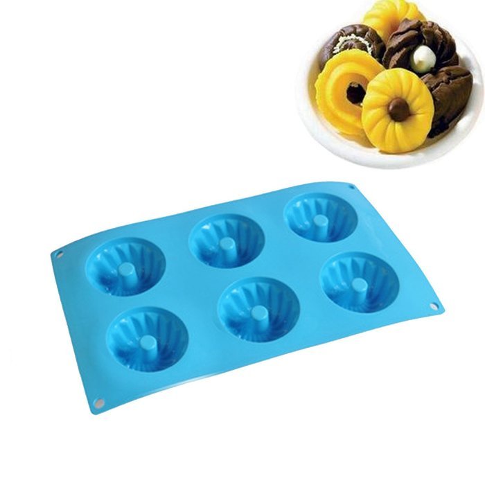 NALATI Silicone Muffin Tray Candy Cupcake Jelly Mold Cake Donut Bakeware Chocolate Mold Baking Pan (Green) N5