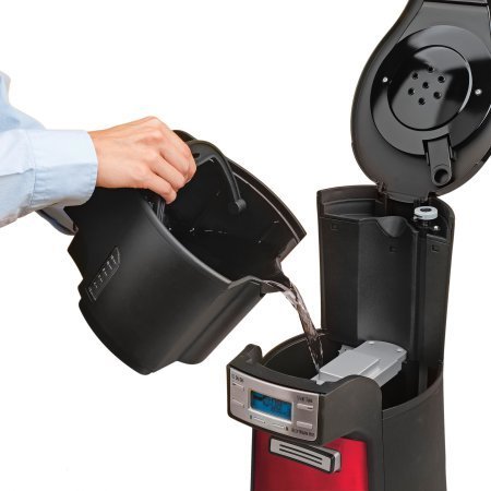 Hamilton Beach BrewStation 12-Cup Dispensing Coffeemaker, 48466-MX, Candy Apple Red / Brew multiple cups of coffee... N2