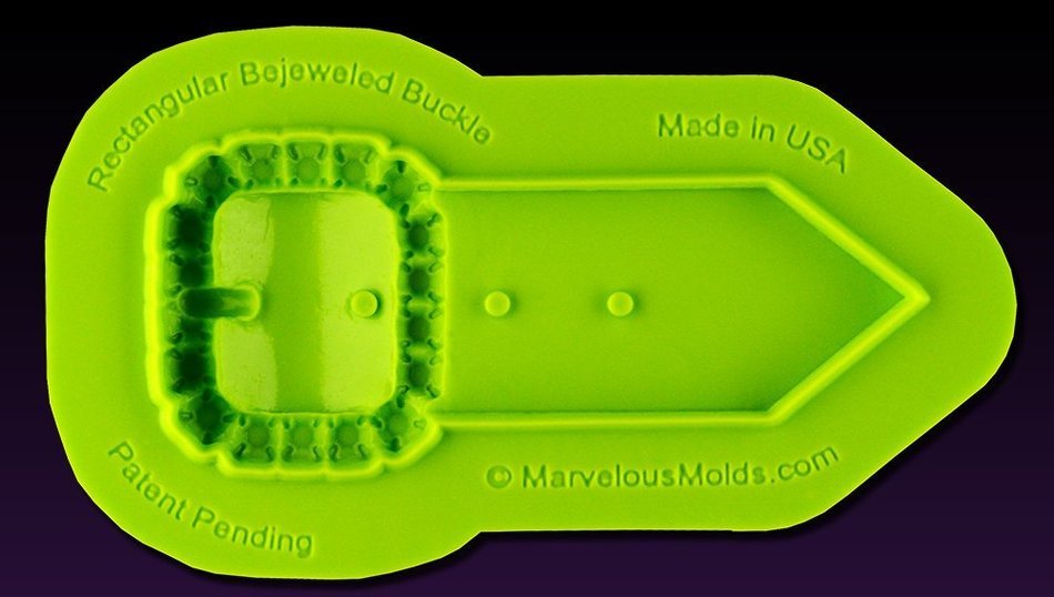 Rectangular Bejeweled Buckle Mold N3