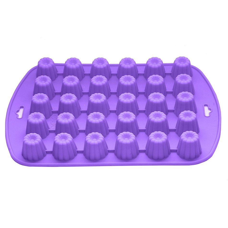 Bakerpan Silicone Chocolate Mold, 30 Cavities, Jelly and Candy Mold, Flower Shapes N2