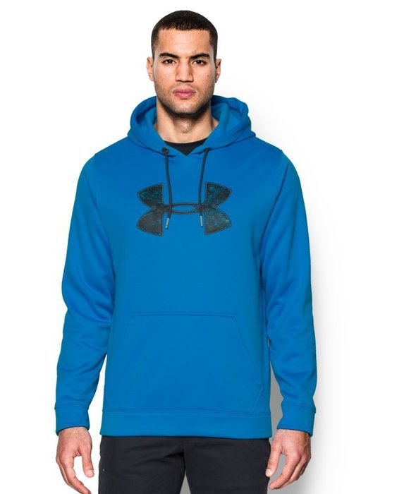 Under Armour Men's UA Storm MTN Big Logo Hoodie Small Steel N18