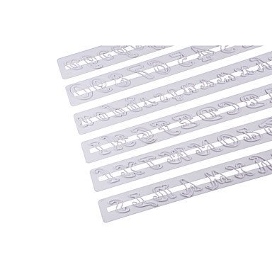 Sher FOUR-C Number And Alphabet Sugarcraft Cutters,Fondant Cake Decoration Tools Set 6pcs/Set N2
