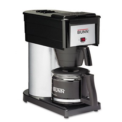 BUNN&reg; 10-Cup Pour-O-Matic Coffee Brewer, Black