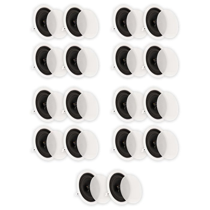 Theater Solutions CS8C In Ceiling 8" Speakers Surround Sound Home Theater 9 Pair Pack 9CS8C