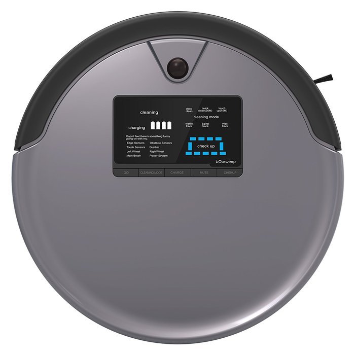 bObsweep PetHair Plus Robotic Vacuum Cleaner and Mop, Charcoal N10