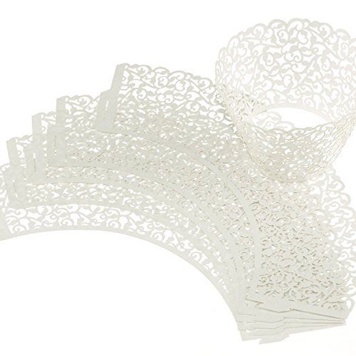 Little Vine Lace Laser Cut Cupcake Wrapper Liner Baking Cup Muffin & Happy Kitchen Time N2