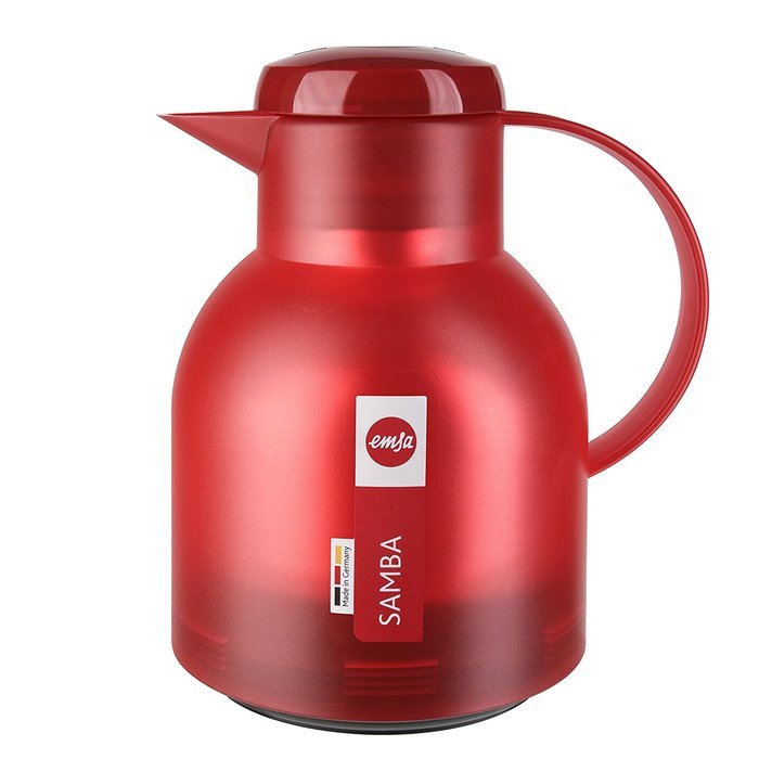 Emsa Samba Quick Press Insulated Server, 34-Ounce, Translucent Eggplant N10