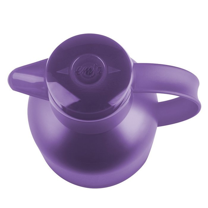 Emsa Samba Quick Press Insulated Server, 34-Ounce, Translucent Eggplant N16