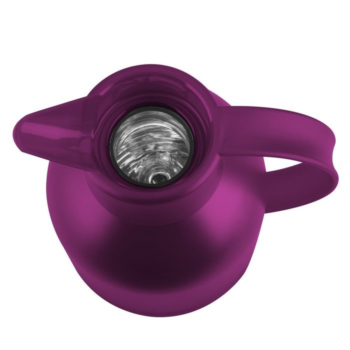 Emsa Samba Quick Press Insulated Server, 34-Ounce, Translucent Eggplant N21