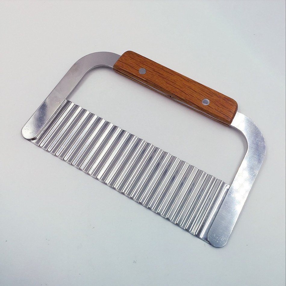 Stainless Steel Wavy Soap Cutter Soap Making Tools Hardwood Handle Pro. Supply N5