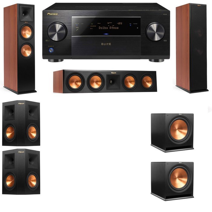 Klipsch RP-280F Tower Speakers CH-RP-450C-R112SW-5.2-Pioneer Elite SC-85