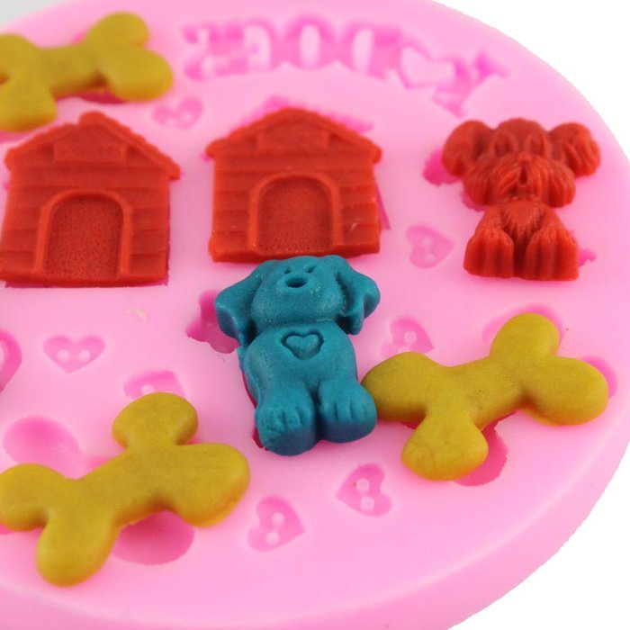 Mujiang Animal Pet Supplies Cake Decorating Silicone Clay Chocolate Candy Fondant Molds N6