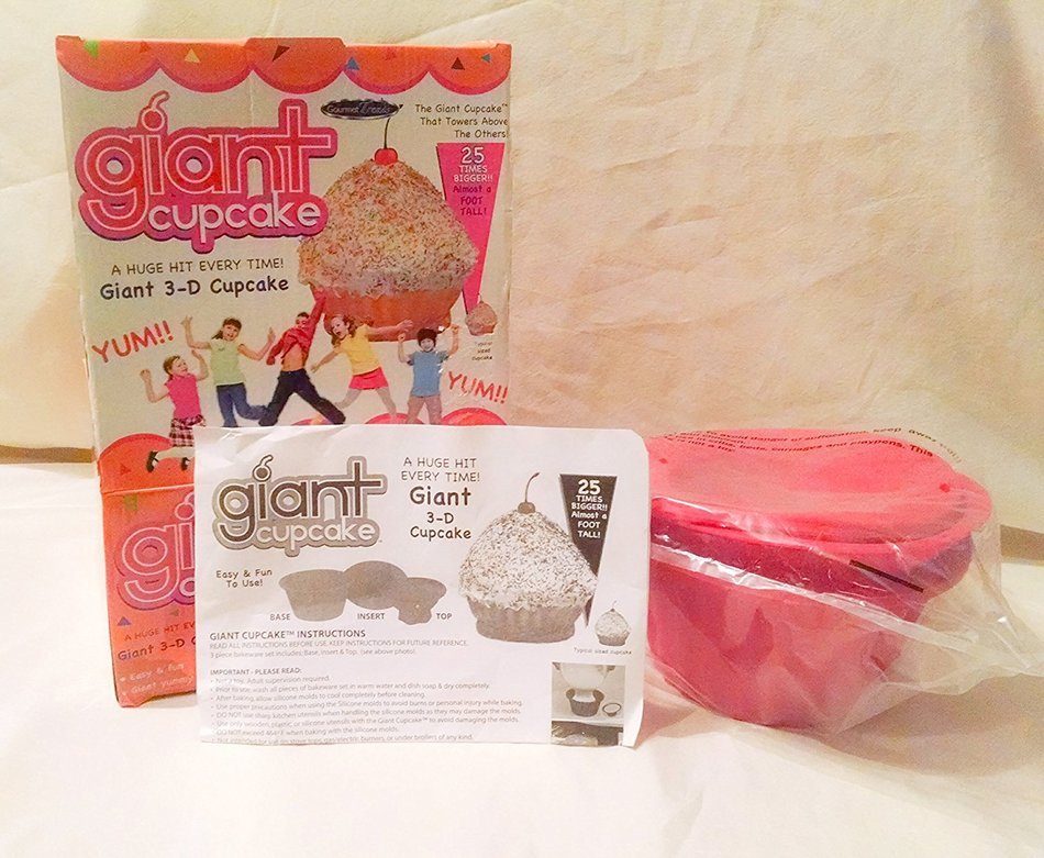 Gourmet Trends Giant Cupcake Silicone Mold N2