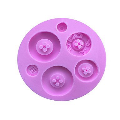 Sher Button Style Sugar Candy Fondant Cake Molds For The Kitchen Baking Molds
