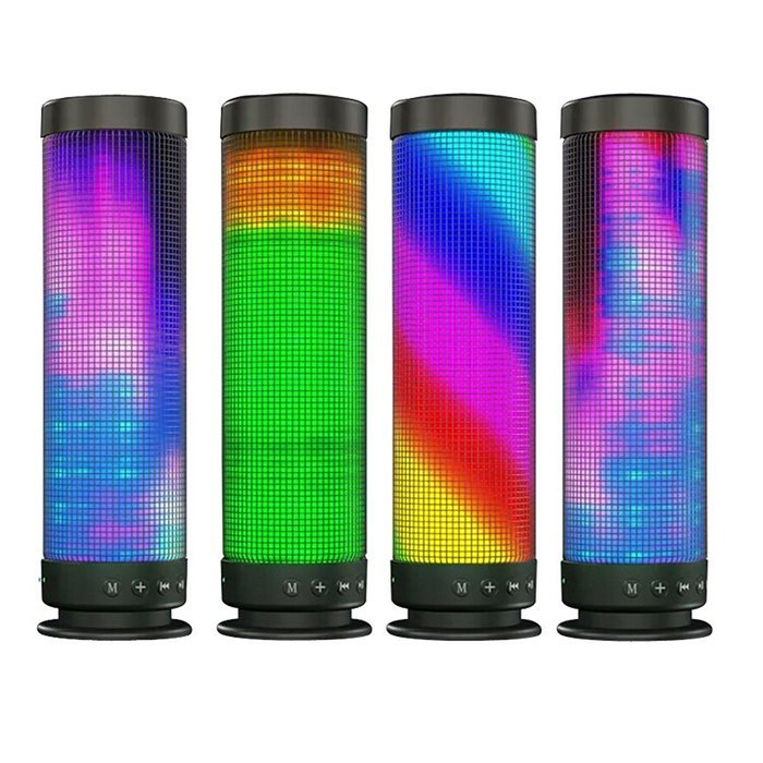 Portable Hi-Fi Wireless Bluetooth 4.0 DSP Speaker with Dazzle LED Light Powerful Sound Dream Speaker in Fantasy... N7