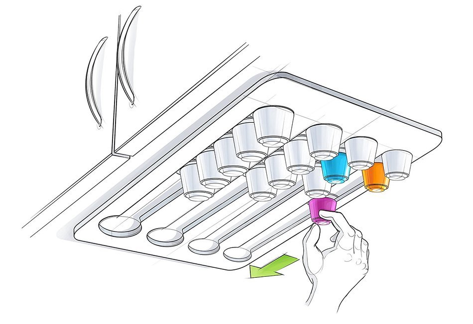 Abacus Pod Rack a Nespresso Coffee Capsule Holder and Dispenser Storage Solution (30 Pod Rack) N10
