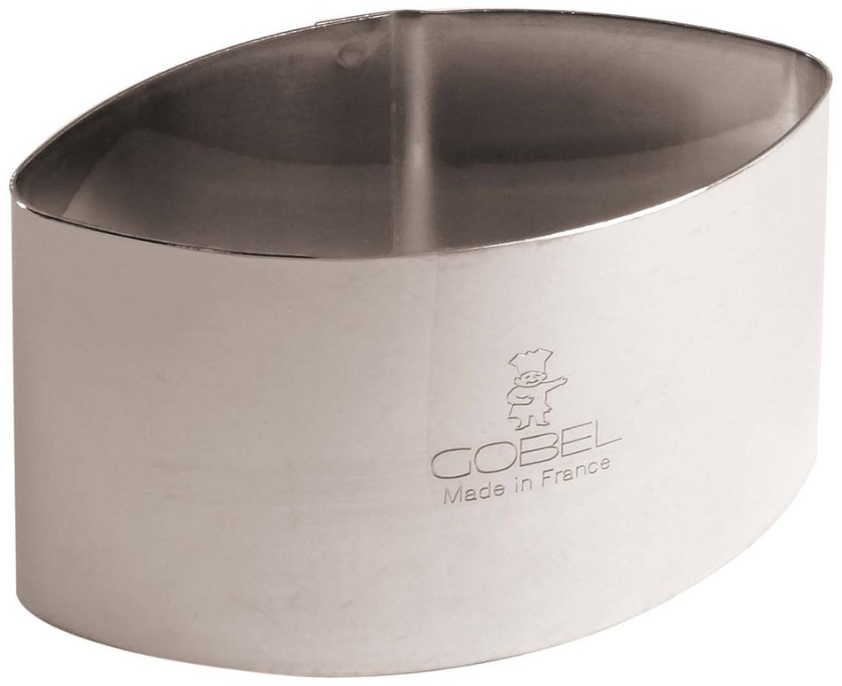 Paderno World Cuisine Stainless Steel Calisson Mold, 2-1/8-Inch
