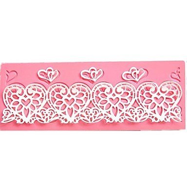Sher Heart Flower Lace Cake Molds