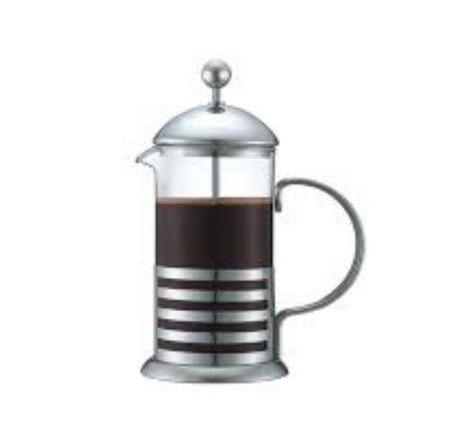 20 oz French Press Coffee Maker, Clear (Bundled with 3- 1.05 Oz Ground Coffee Taster Samples N4