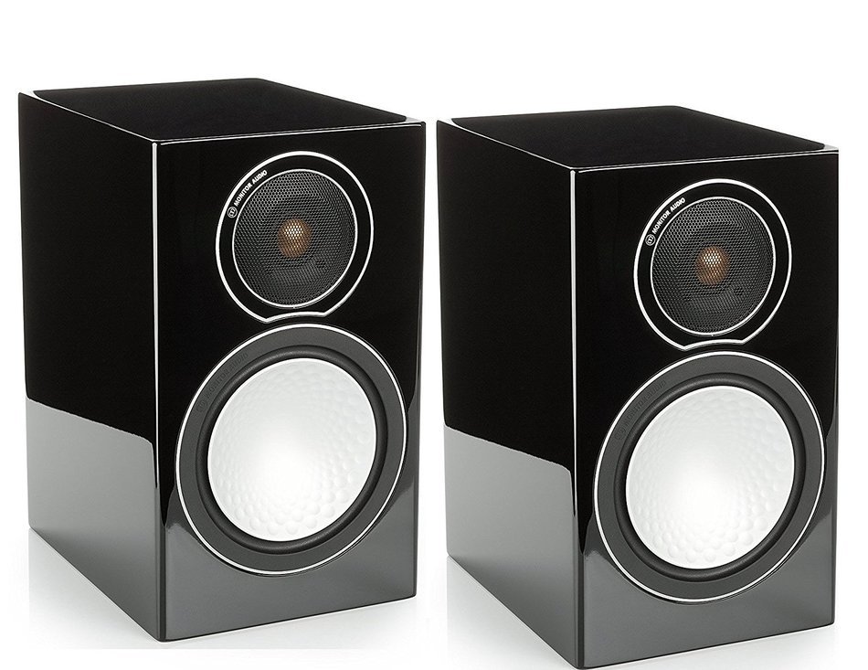 Monitor Audio - Silver Series 1 - 2-way Compact Loudspeakers - Pair - Gloss Black