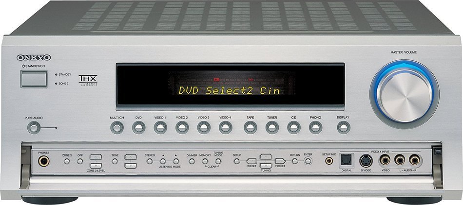 Onkyo TX-SR804S 7.1 Channel Up-Converting THX Certified A/V Receiver (Silver) (Discontinued by Manufacturer) N3