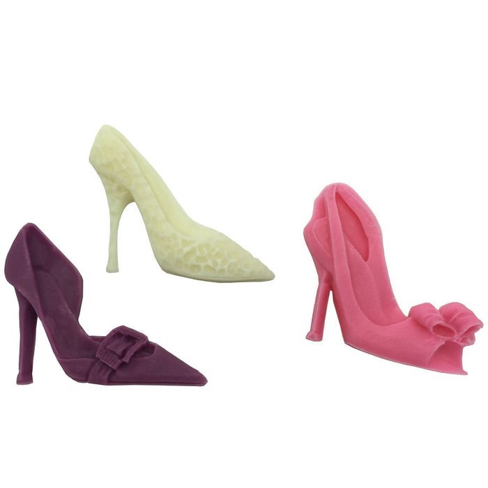 1PCS New morden Girl Silicone High-heeled shoes Fondant mold Decorating Cupcakes, Cake Decorations,Candy. Diva... N6
