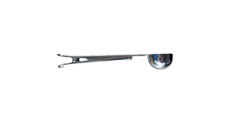 Casual Grounds Stainless Steel Coffee and Tea Scoop with Bag Clip