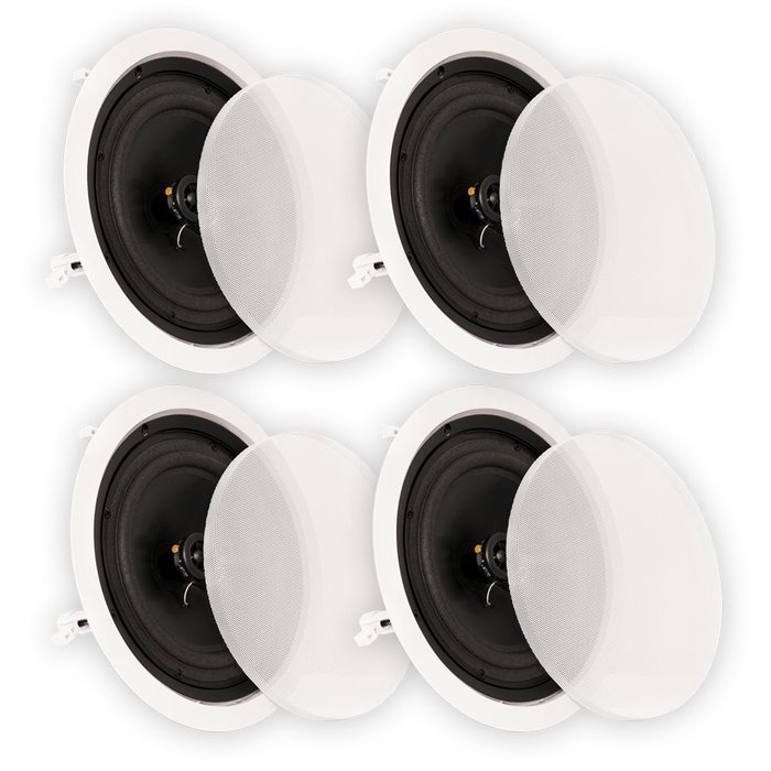 Theater Solutions CS8C In Ceiling 8" Speakers Surround Sound Home Theater 2 Pair Pack 2CS8C