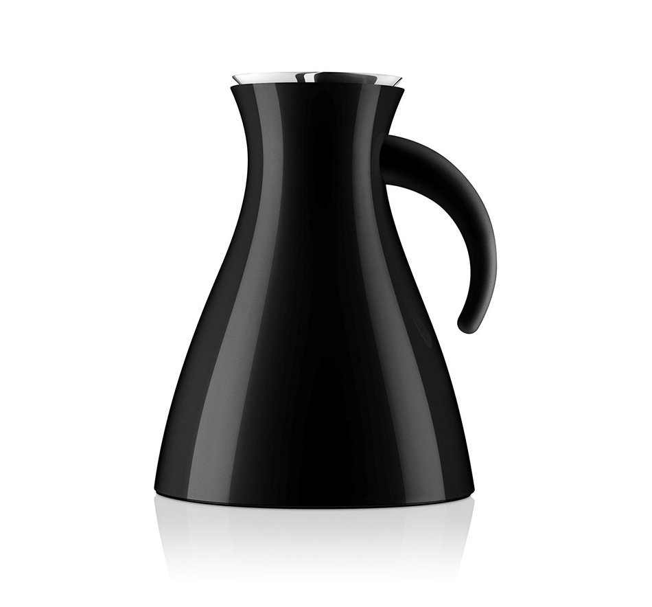 Eva Solo Wide Base Vacuum Jug, 1-Liter, Black