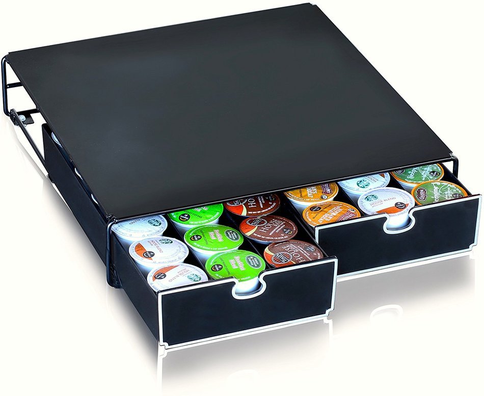 DecoBros K-cup Storage 2 Drawers Holder for Keurig K-cup Coffee Pods N3