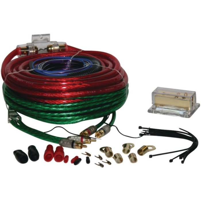 Pyle PLAM20 Amp Installation Kit 4-Gauge 1000W W/ In-line AGU Fuse Holder Consumer Electronics