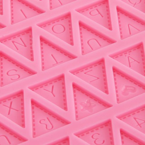 Anyana Silicone Fondant Mould Sugarcraft Cake Decorating Bunting Alphabet Number
