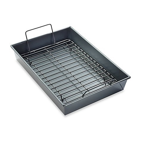 Professional Roaster and Rack with Armor-Glide Coating