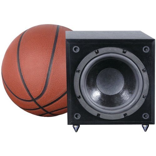 Pinnacle Speakers Baby Boomer Dual (2) 8-Inch 600 Watt Powered Side Firing Subwoofer (Black) (Discontinued by...