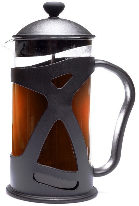 Bruntmor KRATER French Press W/ Heat Resistant Glass Carafe & Stainless Steel Double Screen Plunger Perfect Coffee... N16