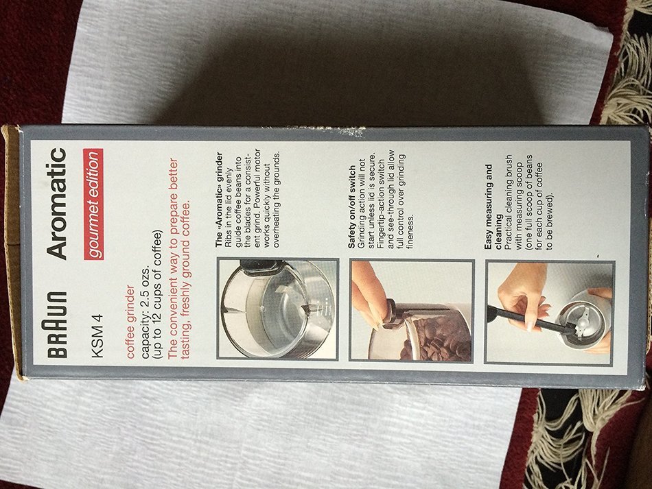 Braun Aromatic Coffee Grinder "Gourmet Edition" (Model: KSM 4)