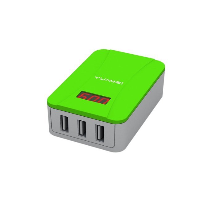 YunMei-5V&plusmn;0.25 4A&plusmn;0.2A 3-Port USB Charger Desktop Charging Charger Wall Charger-(3USB-XG)
