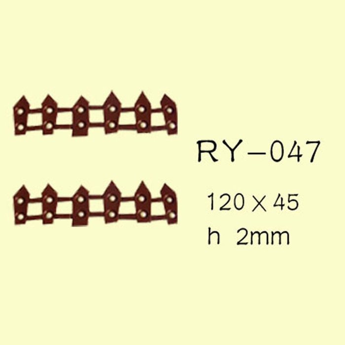 FOUR-C Chocolate Tools Fence Chocolate Molds Silicone Decoration Sheet Color Transparent N2