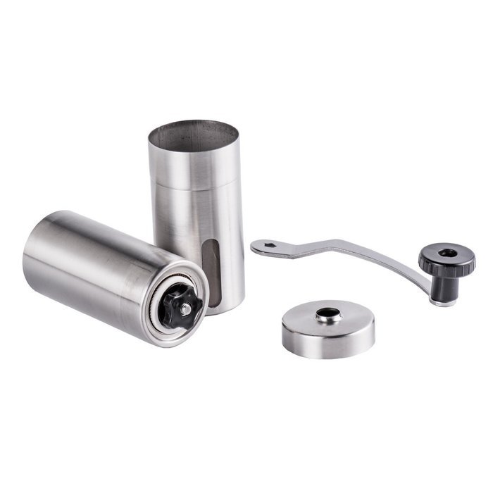 [Lighting Deal Today] 3-Queen Adjustable Ceramic Burr Manual Coffee Grinder Mill, Silver N2