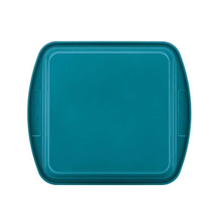 SilverStone Hybrid Ceramic Nonstick Bakeware Steel Square Cake Pan, 9-Inch x 9-Inch, Marine Blue N4