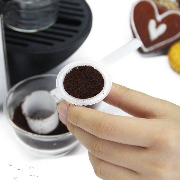 120 pcs Empty Disposable Nespresso Coffee Caspules (White) N6