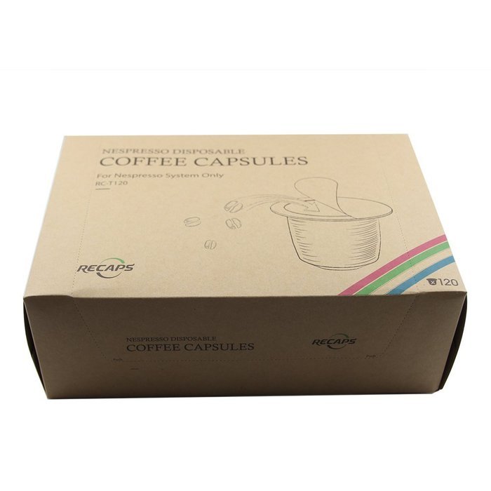 120 pcs Empty Disposable Nespresso Coffee Caspules (White) N7