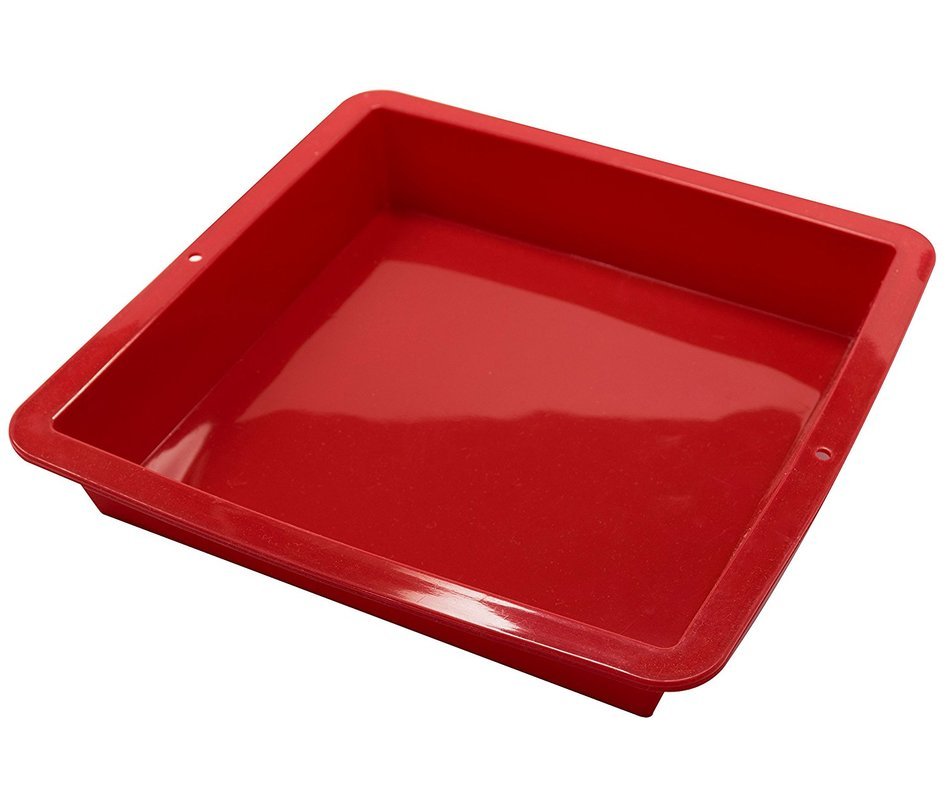 Marathon Housewares KW200013GR Premium Silicone Square Cake Pan, Green N12