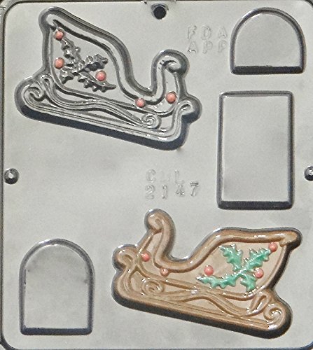 Santa's Sleigh Assembly Chocolate Candy Mold Christmas 2147