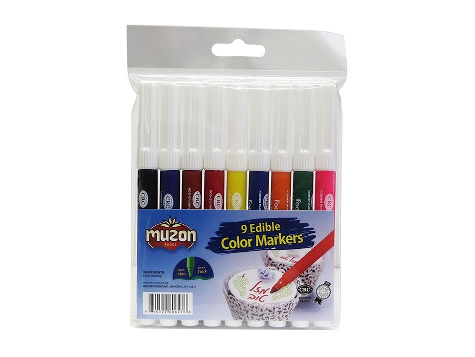 Food Markers Gourmet Writer Food Decorator Pens, Assorted Colors, Set of 9 N2