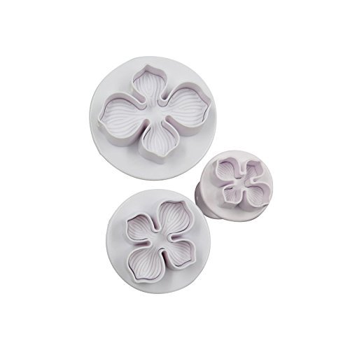 Anyana 3pcs set Hydrangea Plastic Plunger And Cookie Cutter Cake Mould Tool Kitchen Tool Sugar Paste Baking Mould... N3