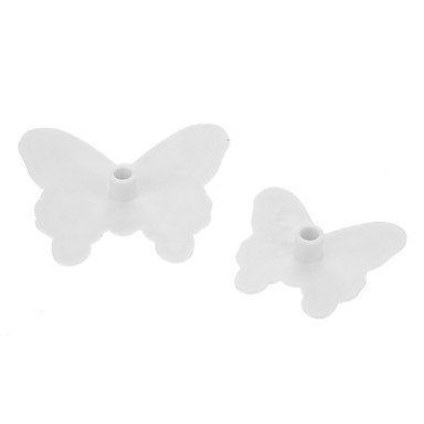 Sher 2pcs Fondant Butterfly Mold Cake Cutter Cookies Sugarcraft Decorating Tool