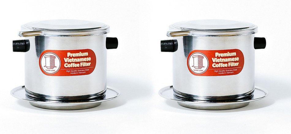 Vietnamese Coffee Filter Phin 11 Ounce (Large), Gravity Insert, One Cup N6